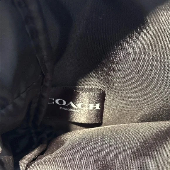 Coach Shimmering Metallic Gray Makeup Pouch - Picture 4 of 10